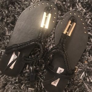 Steve Madden Black Sandals